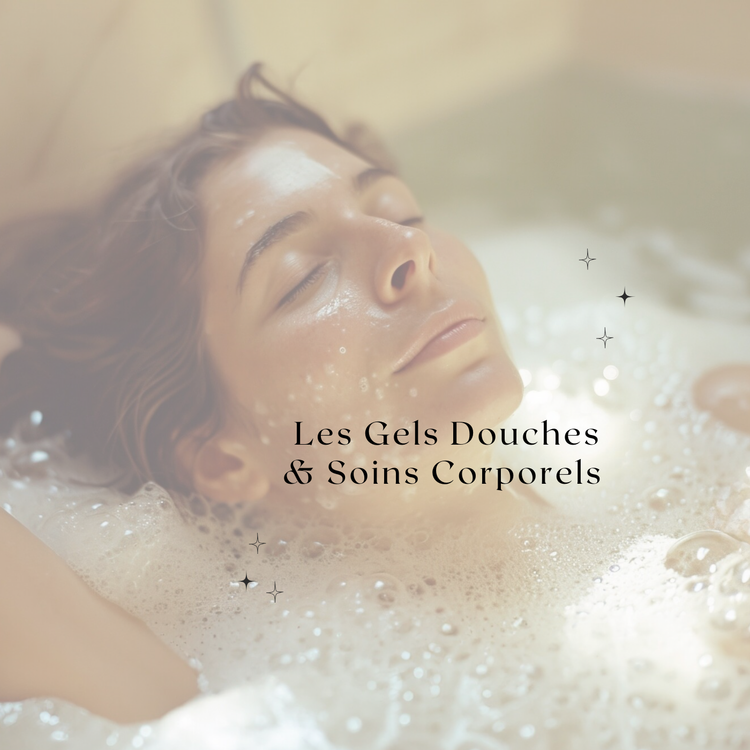 Image douce et apaisante montrant une personne allongée dans un bain moussant, entourée de bulles avec un éclairage tamisé et des étoiles scintillantes, évoquant un moment de détente et de bien-être pour le corps.