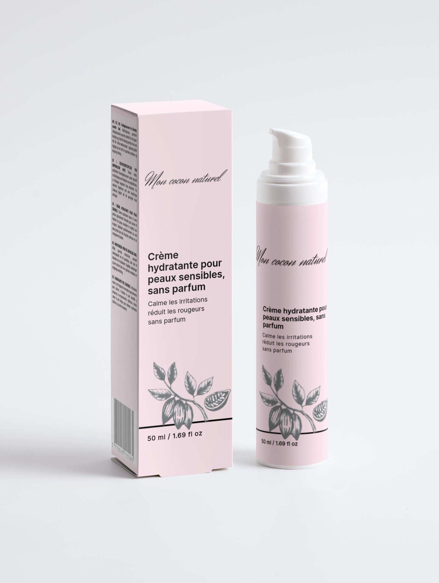 Crème de Jour Hydratante pour Peaux Sensibles, sans parfum