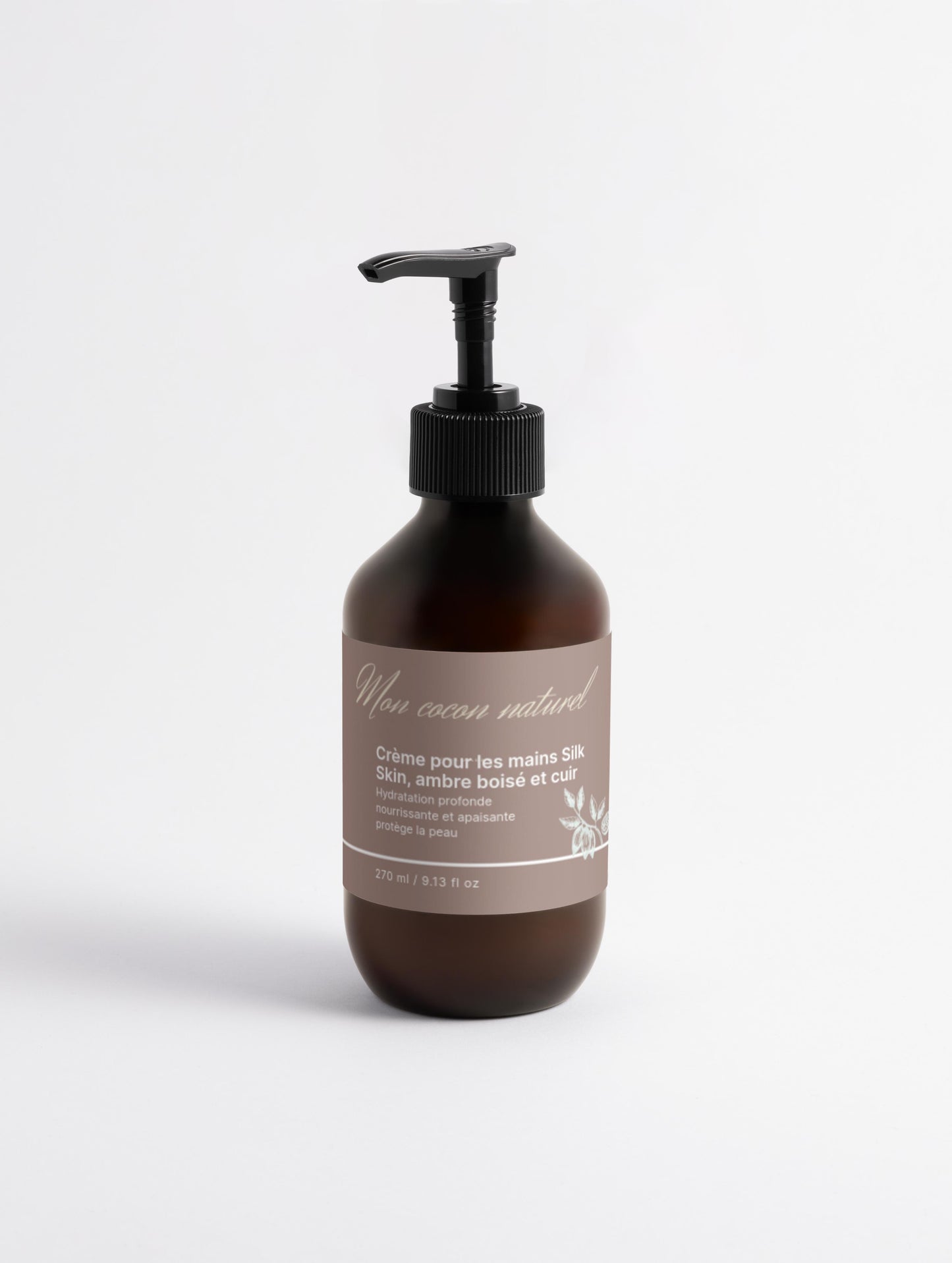 Crème pour les Mains Silk Skin Ambre Boisé et Cuir