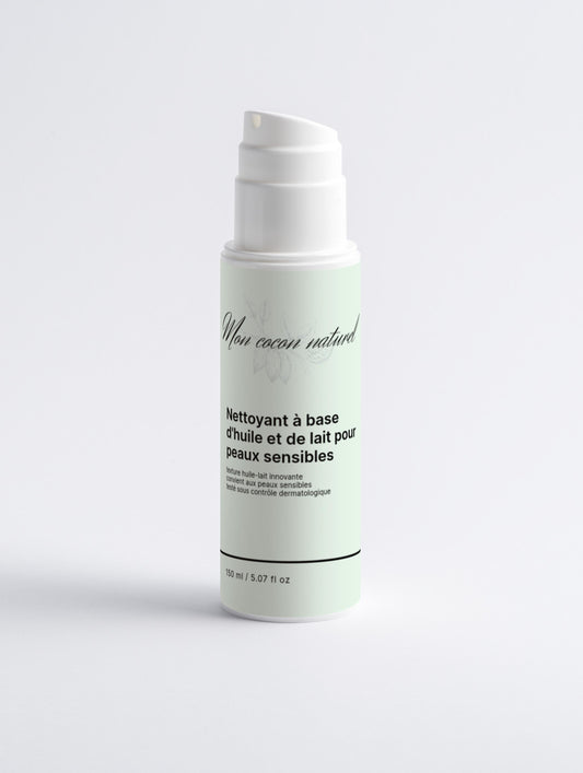 Nettoyant à Base d'Huile et de Lait pour les Peaux Sensibles