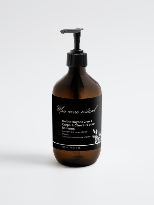 Gel Nettoyant 2 en 1 Corps et Cheveux pour hommes
