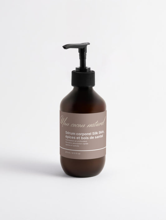 Sérum corporel pour Silk Skin, Épices et Bois de santal